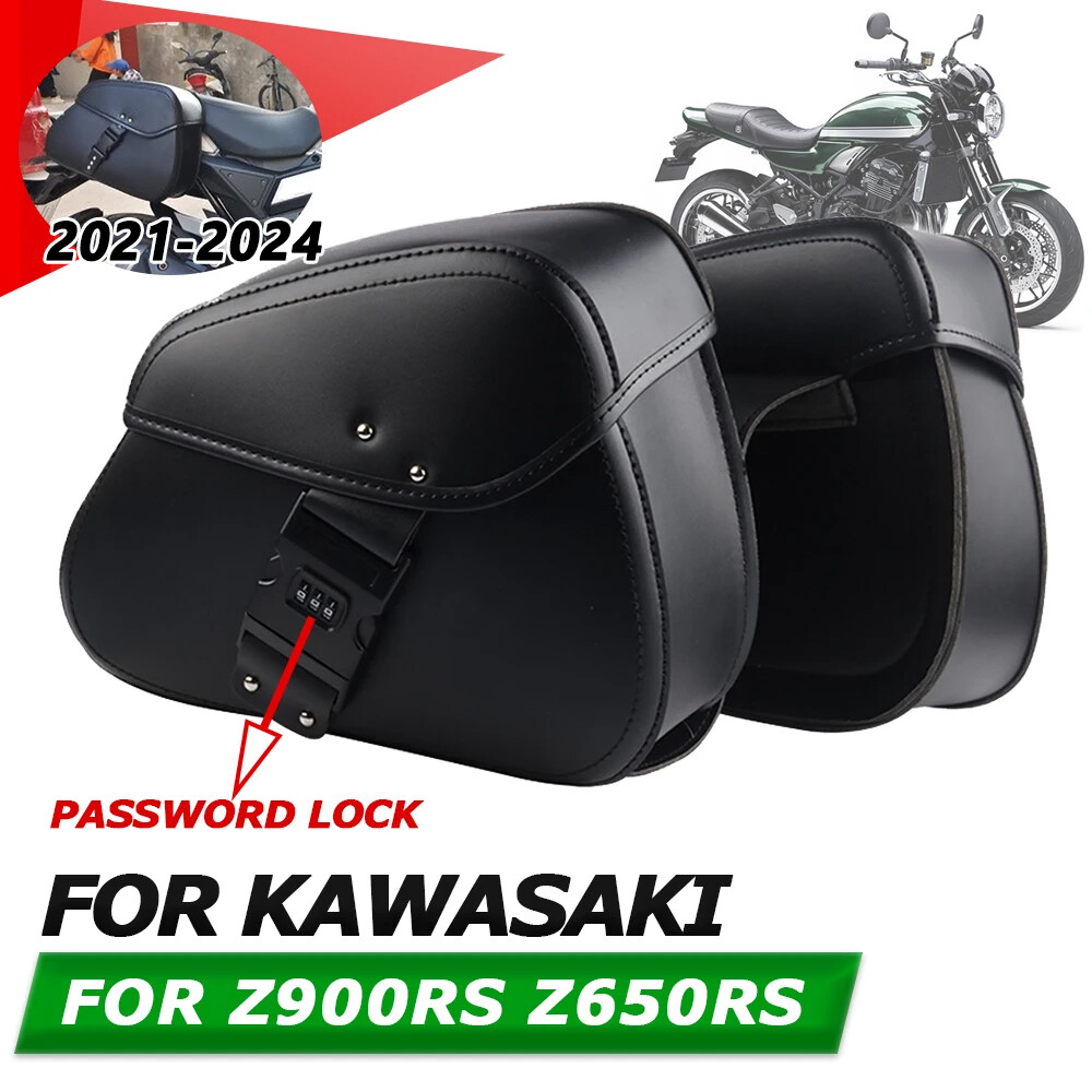 Motorcycle Saddle Bag With Lock for KAWASAKI Z900RS Z650RS Tool