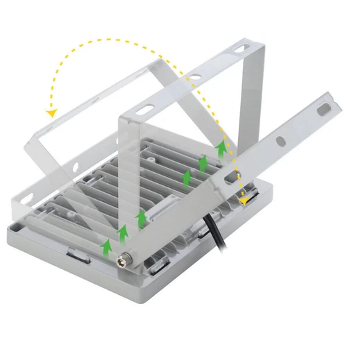 LED Fluter Stecker Außen Strahler Arbeitsleuchte Baustrahler Scheinwerfer Garten - Bild 49 von 251