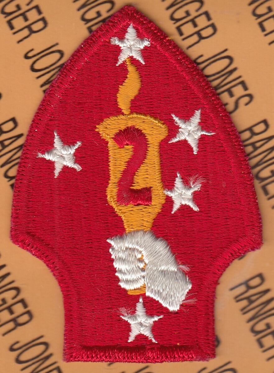 WWII USMC Marine Corps 2nd MARINE DIVISION Type 2 ~4 WWII USMC Marine Corps 2nd MARINE DIVISION Type 2 ~4
