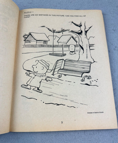 VTG Peanuts The Charlie Brown & The Lucy Christmas Activity Book 1979 Unused! - Picture 6 of 6