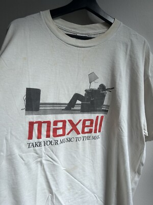 Vintage 90's Maxell music shirt Take Your Music To The Max Vintage 90's Maxell music shirt Take Your Music To The Max