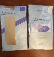 Women's Sheer Control Top Pantyhose Lerner Brand California Sun Size Medium NEW 