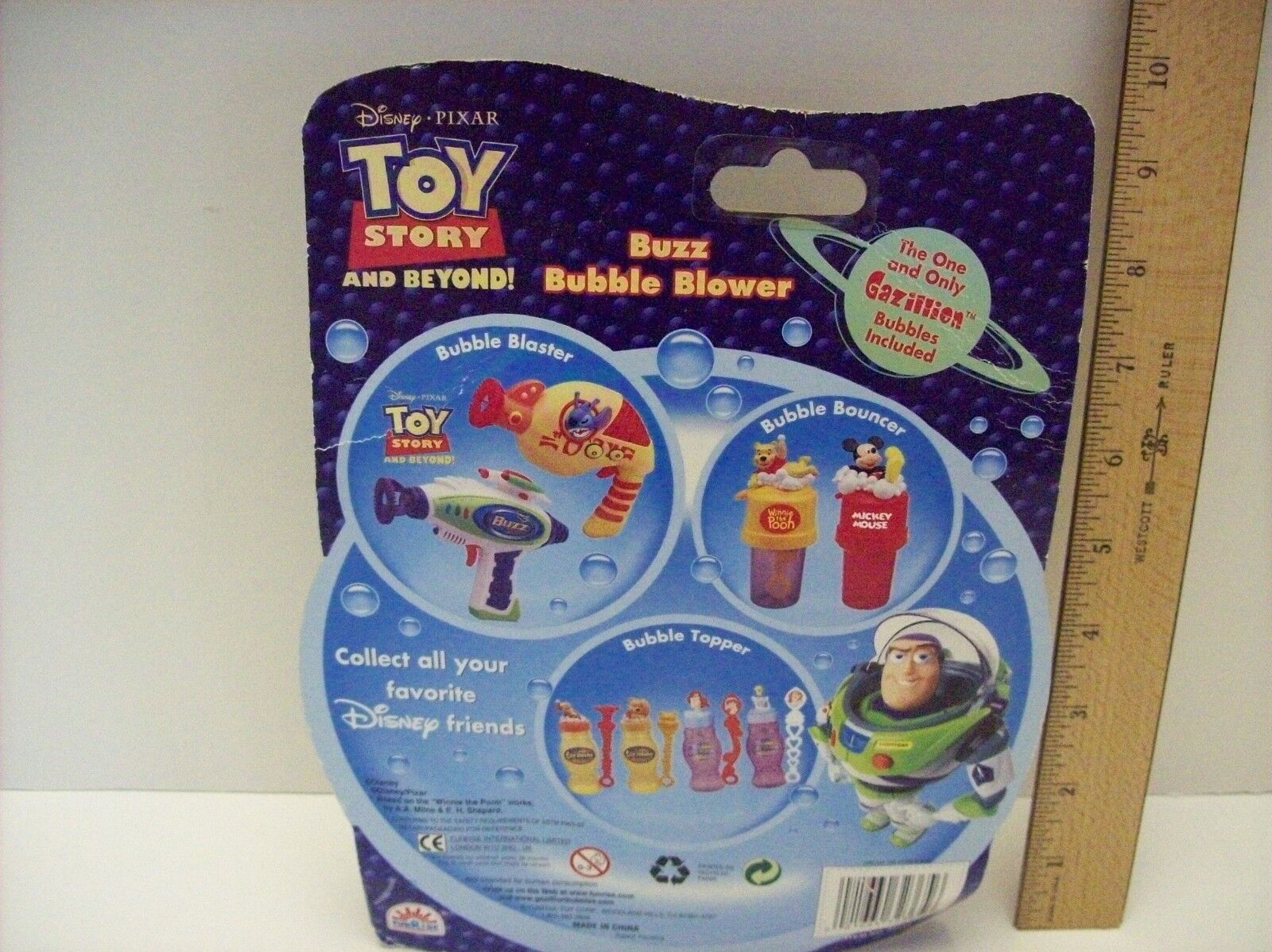 Disney Pixar Buzz Lightyear Bubble Blower - NEW/Sealed