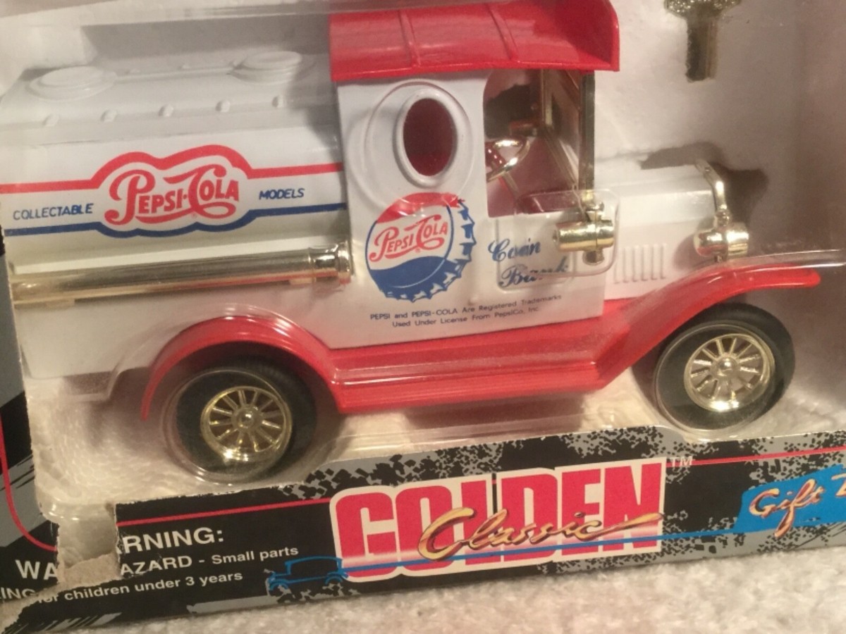 Pepsi-Cola Die Cast Metal Gift Bank Golden Classic 1996 w/box | eBay