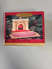 Vintage Vtg Bearingers Flickering Light Fireplace 1993 Hallmark Keepsake Ornamnt