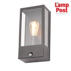 Forum ZN-32070-BLK Minerva Outdoor Box Lantern & PIR Motion Sensor