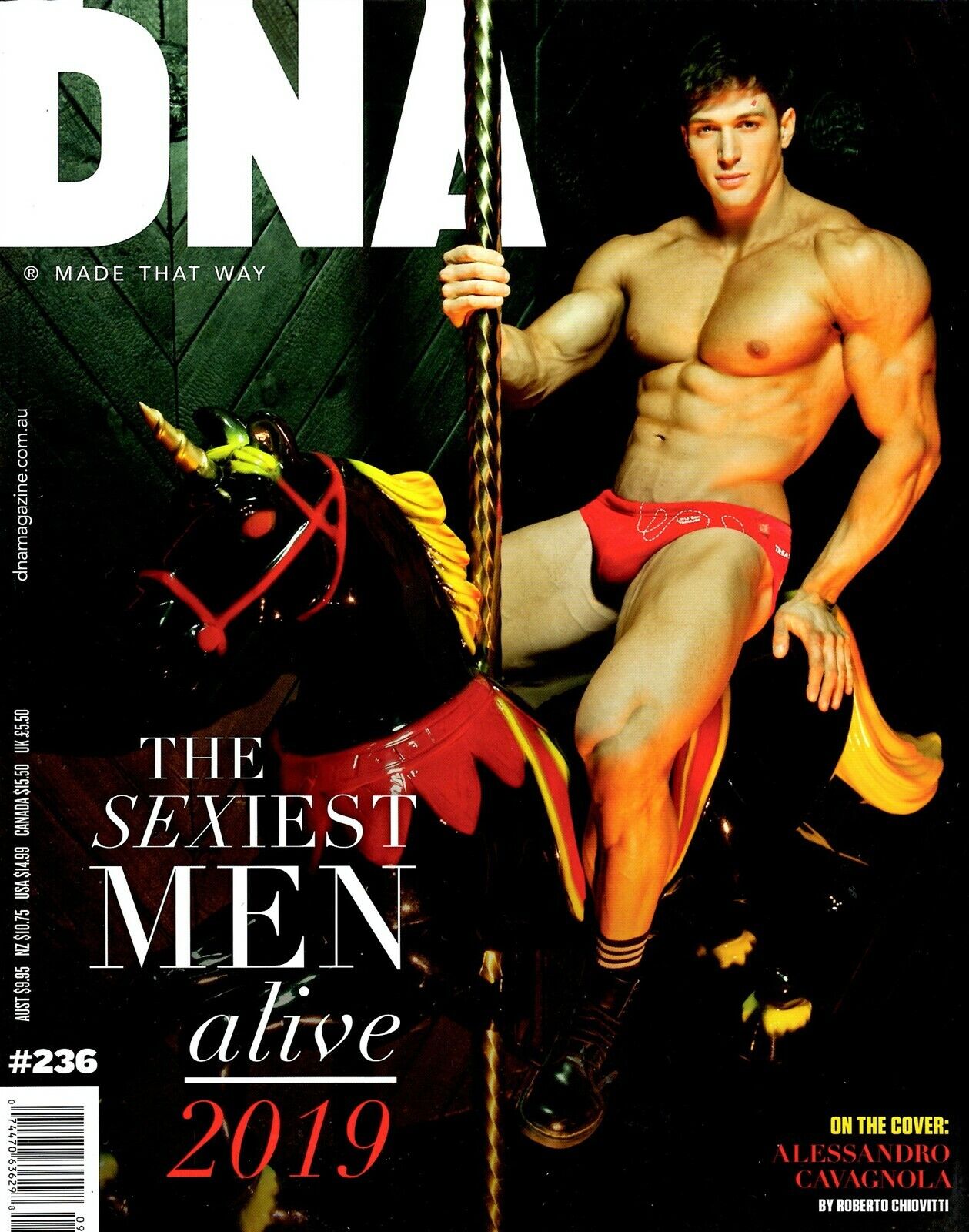 DNA Magazine #236 gay men Sexiest Men Alive 2019 ALESSANDRO CAVAGNOLA | eBay