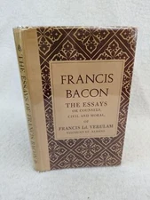 Francis Bacon THE ESSAYS or Counsels Civil and Moral Peter Pauper Press Reprint