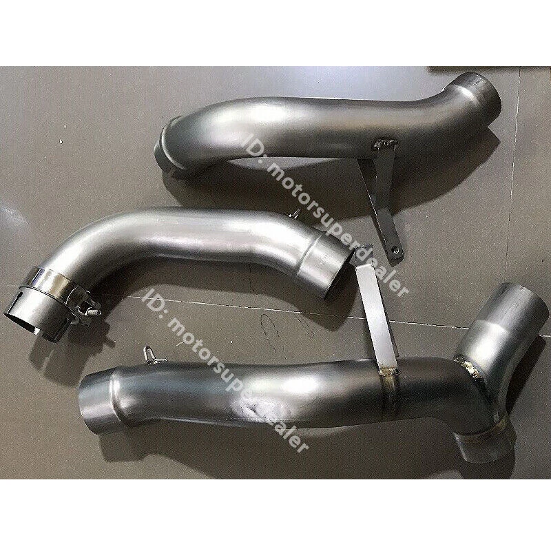 Modificado para Ducati Multistrada 1200 S 2010-2014 tubo de escape de titanio enlace medio Foto 2 de 4