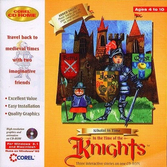 Nikolai in Time: Knights (Age 4-10) (CD, 1996) for Win/Mac -NEW CD in SLEEVE - Image 2 of 3