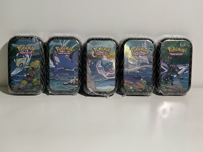 Shining Fates Mini Tins 5缶セット シャイニースターV Pokemon TCG Shining Fates Mini Tin Complete SET OF 5 SEALED TINS