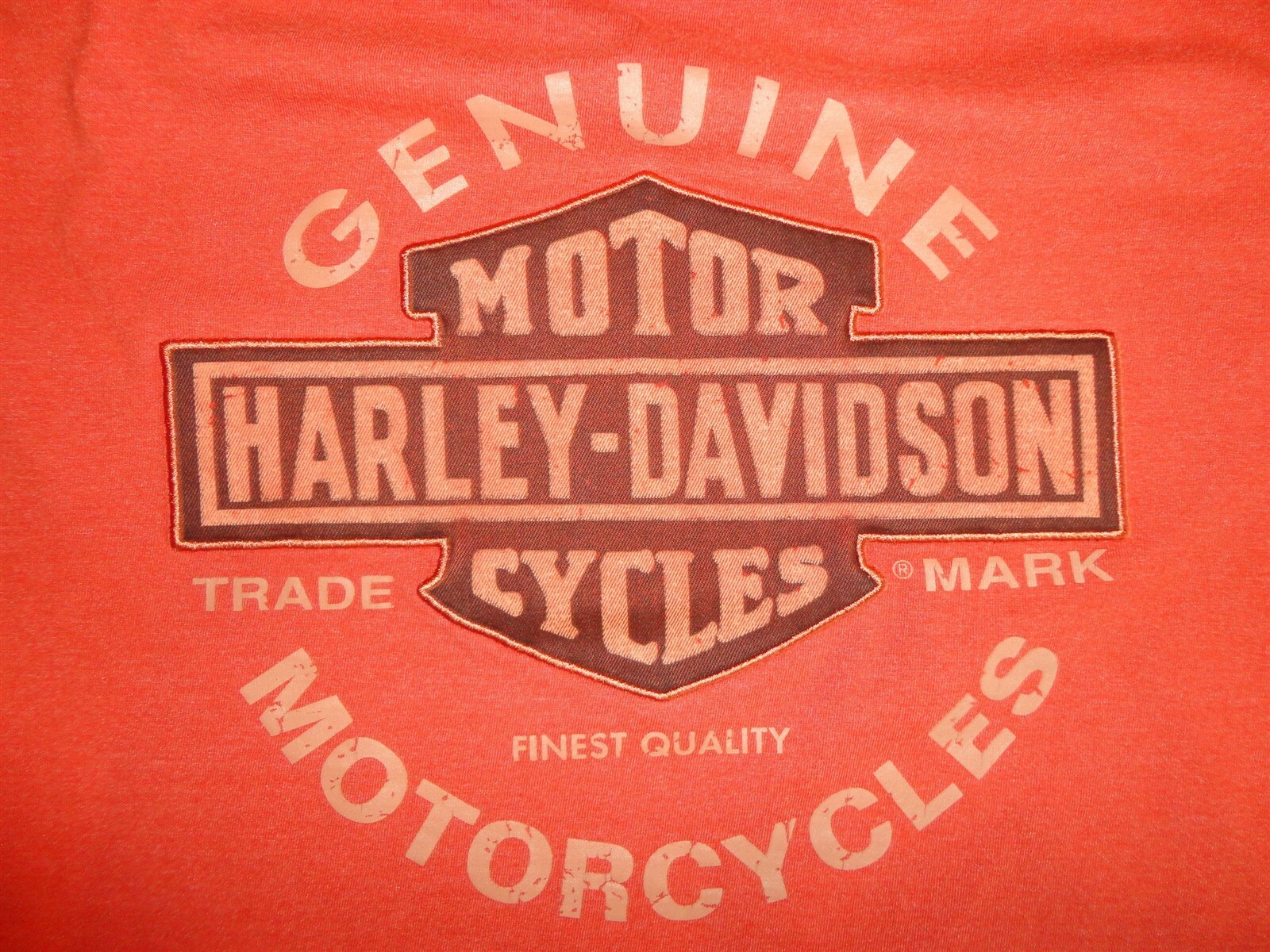 ~90'S Harley-Davidson mock neck long T-shirt, long sleeve T, made in the USA, men's size L, vintage cotton black type Vintage Second Hand