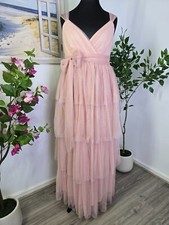 💯 BEAUTIFUL💯 Plus Size (16) PINK Tulle maxi long dress
