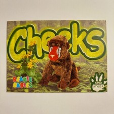 Ty Beanie Babies Cheeks the Baboon Trading Card 2nd Edition Series III 1999