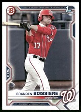 2021 Bowman Draft #BD-156 Branden Boissiere Washington Nationals Baseball Card