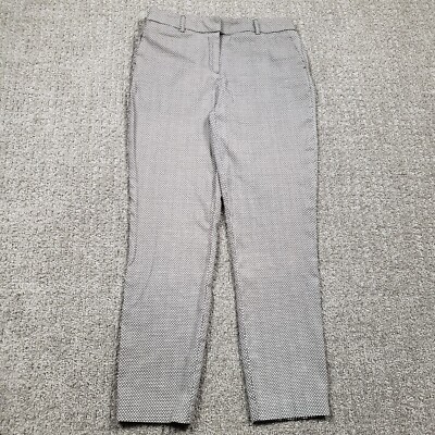 Adrienne Vittadini Pants Womens Size 10 Black/White Geometric Ankle crop  Causal