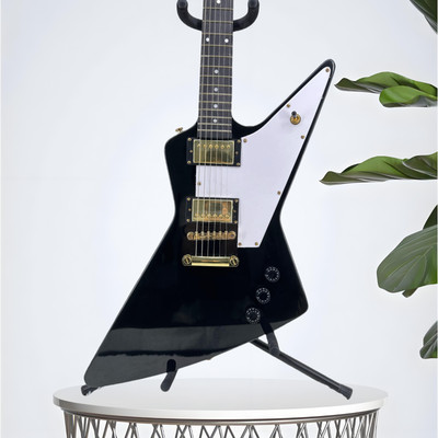US Explorer electricguitar gold accessories 2H pickup white protective plat