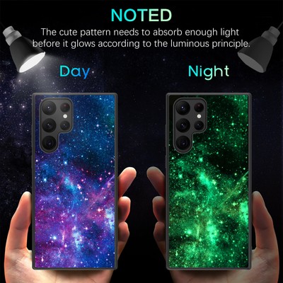 For Samsung Galaxy S22 Ultra Shockproof Rugged Hybrid Case Cover Glow in Dark