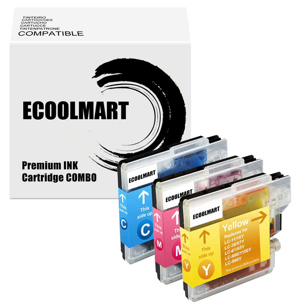 Lot De 4 Cartouches D'Encre Compatibles Pour Imprimante Brother Mfc