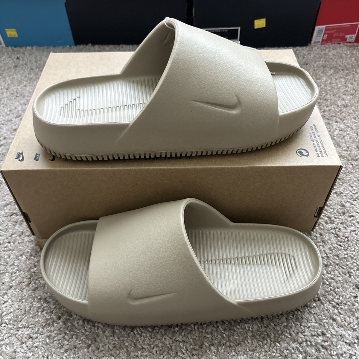 スニーカー Nike Calm Men's Slides FD4116-201 Nike Calm Slides “Khaki” FD4116-201 - Men's Size 7 Brand New