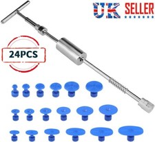 24pcs Car Paintless Dent Removal Kit Slide Hammer Repair PDR Glue Puller Tabs UK