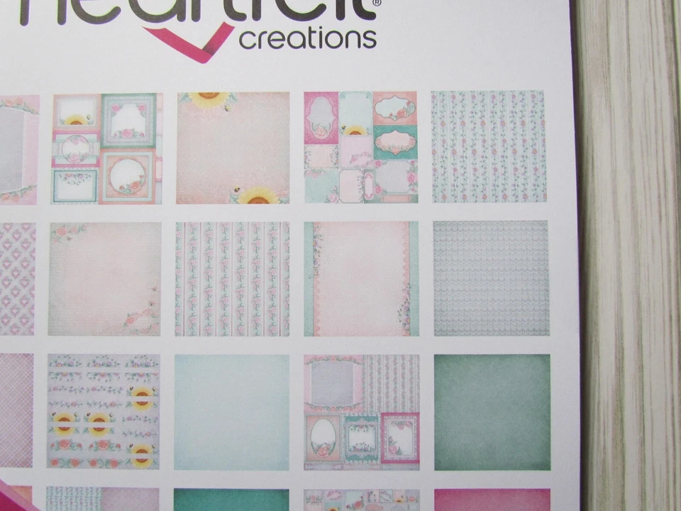 Heartfelt Creations Floral Banners Collection Paper Pad 12x12 ~ 24 double sided - Image 3 of 4