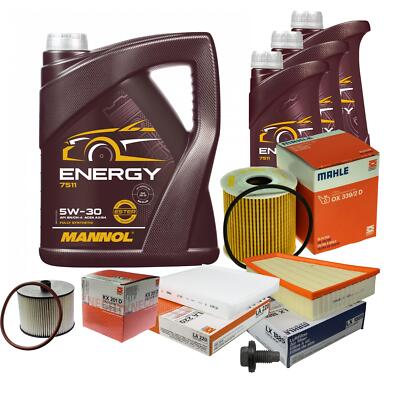 MAHLE Inspektionspaket 8L MANNOL 5W-30 Energy für Ford Galaxy 2.0 TDCi S-Max