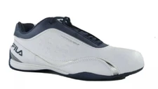 Fila Mens Kalien 3 White Navy Silver Motorsport Fashion Shoes