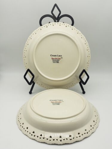 Skye McGhie Cream Lace 9 " Soup Plate - Picture 3 of 4