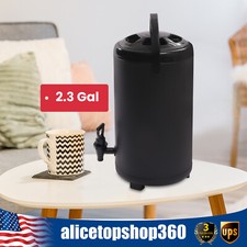 Dispensador de bebidas aislado de acero inoxidable aislado térmicamente leche caliente y fría