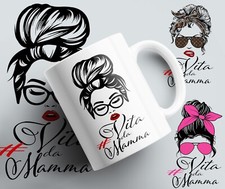 Tazza personalizzata con foto IDEA REGALO ceramica  vita da mamma