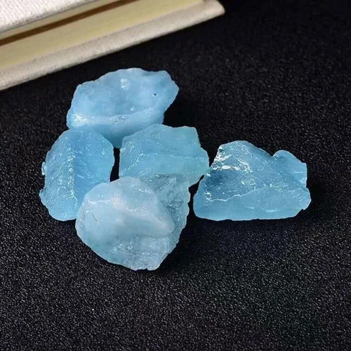 1/2 Pfund grober natürlicher Aquamarin Rohstein Quarz Kristall Heilung Mineral Probe - Bild 3 von 6
