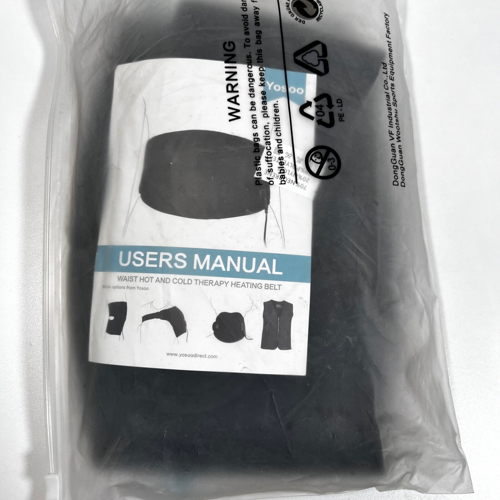 Yosoo Hot and Cold Therapy Heating Waist Belt USB charger New