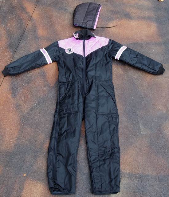 Vintage Arctic Cat Snowmobile Arctic Wear Women's Hooded Snow Suit Sz