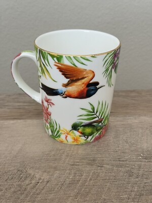 Maxwell & Williams Cashmere Birds Of Paradise Mug Cup Coffee Tea Tropical