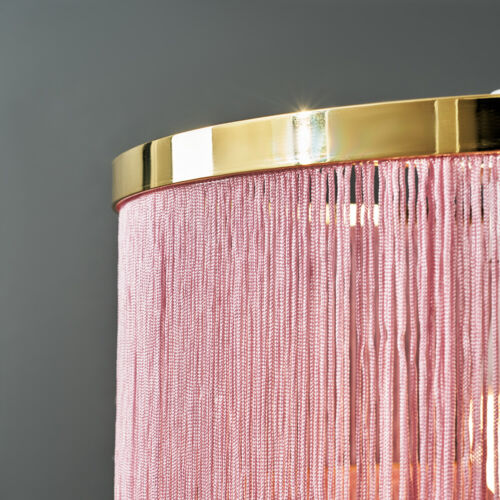 Easy Fit Pink Tassel Ceiling Pendant Light Shade Lampshade Bedroom Living Room - Picture 2 of 8