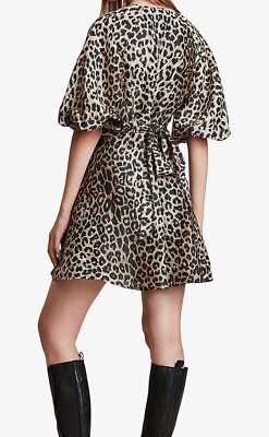 chinese dress ladies Aspiga Ladies Sustainable Calvi Linen Dress Leopard Printed main image 0
