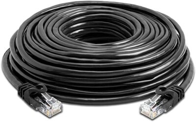 Ethernet Patch Internet Kabel RJ45 Netzwerk Cat5e LAN Router zu PC Kabel Posten schwarz