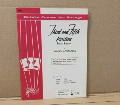 Bass -  Belwin String Builder Third And Fifth Position Samuel Applebaum