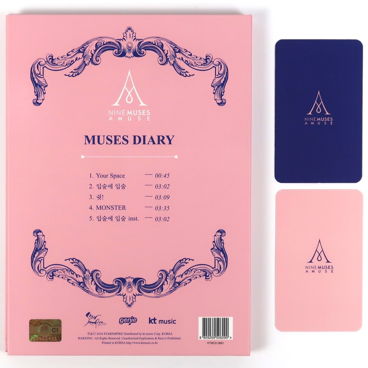 Nine Muses - Muses Diary CD 1st Single Album Sojin + Keumjo