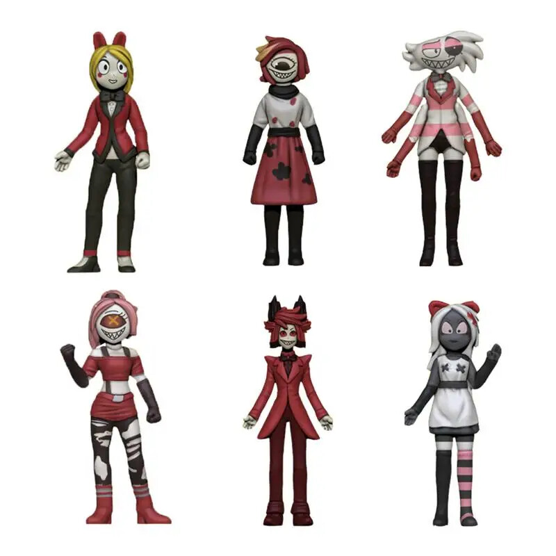 6 PIEZAS Mini Modelo Juguete Hazbined Hotels Figura de Acción Anime Periférica Figura de PVC