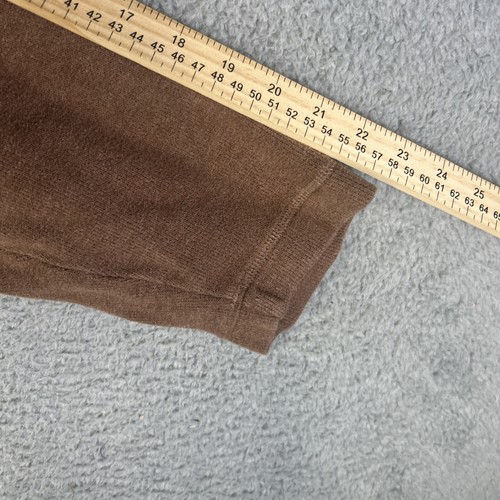LL Bean 1/4 Zip Sweater Mens XL Short Brown Pullover Fisherman Outdoor Rugged - Picture 6 of 6