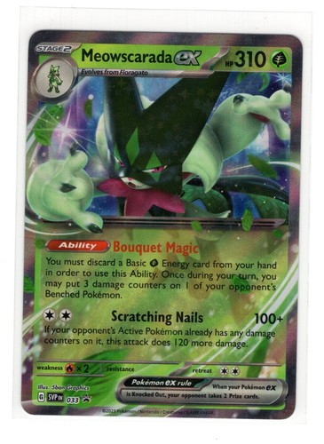 Pokemon Scarlet & Violet Black Star Promo - Meowscarada ex SVP 033