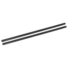 2Pcs Carbon Fiber Tubes 12 x 14 x 330mm Plain Weave Glossy Surface Rod
