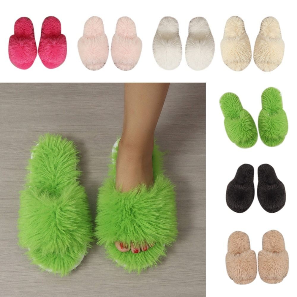 APL EVA Invernale Caldo Peluche Scivolo Fisso Scarpe da Interno Peluche Pantofole