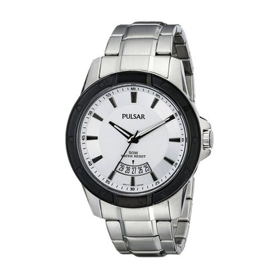#ad #ad Pulsar On The Go Men#x27;s White Dial Quartz Watch PS9275 $62.00
