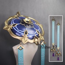 Genshin Impact Scaramouche Cosplay Wanderer Hat Bamboo Weapon Prop Handmade Game