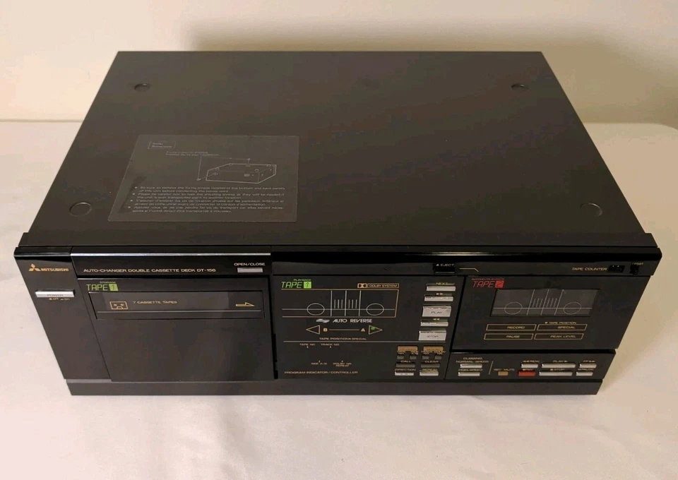 Cambiador automático Mitsubishi DT-156 7+1 doble cubierta de casete ¡Funciona perfectamente! Casi como nuevo Foto 2 de 4