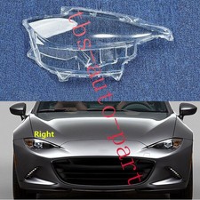 Fit For Mazda MX-5 Miata 2016-2025 Right Side Headlight Lens Cover+Sealant Glue