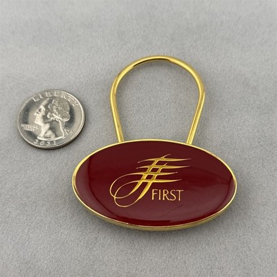 Cathay Pacific Airlines First Class Bag Tag FOB Keychain Key Ring #60316